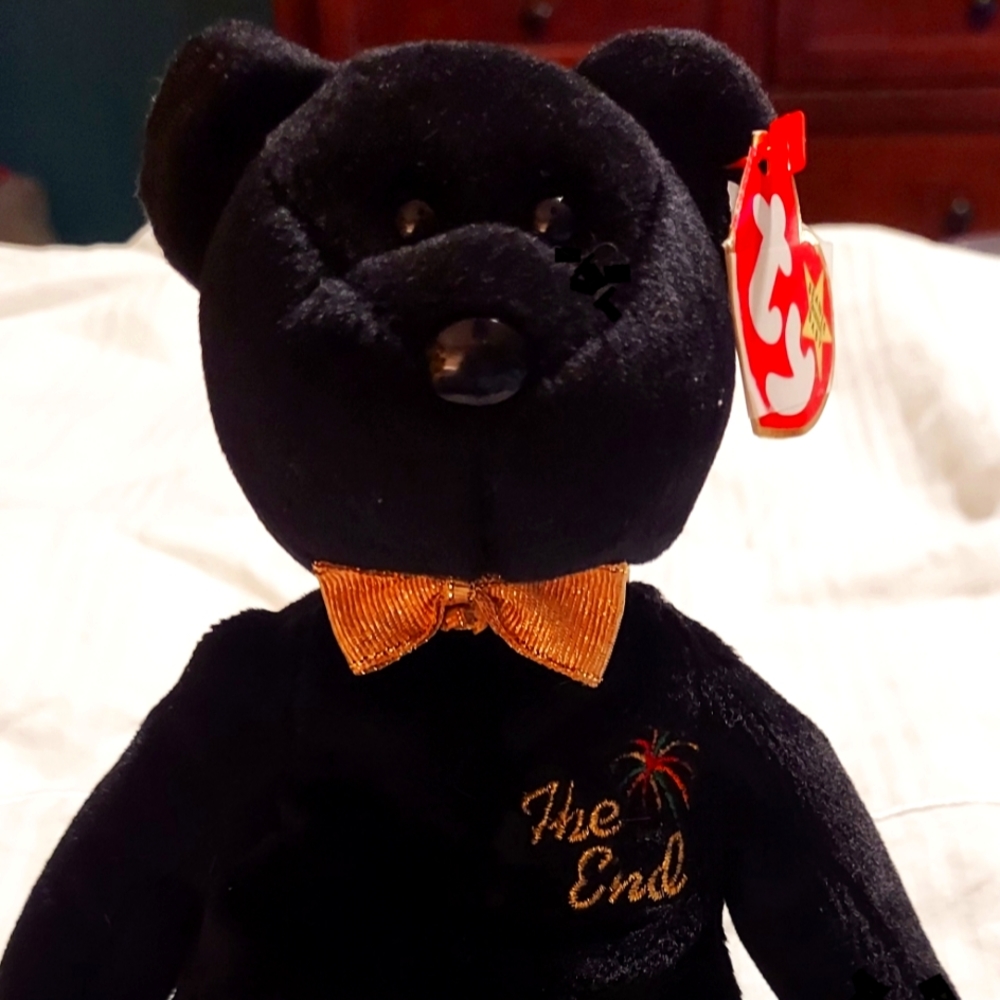 1999 " The End" Ty Beanie Babie w/ errors